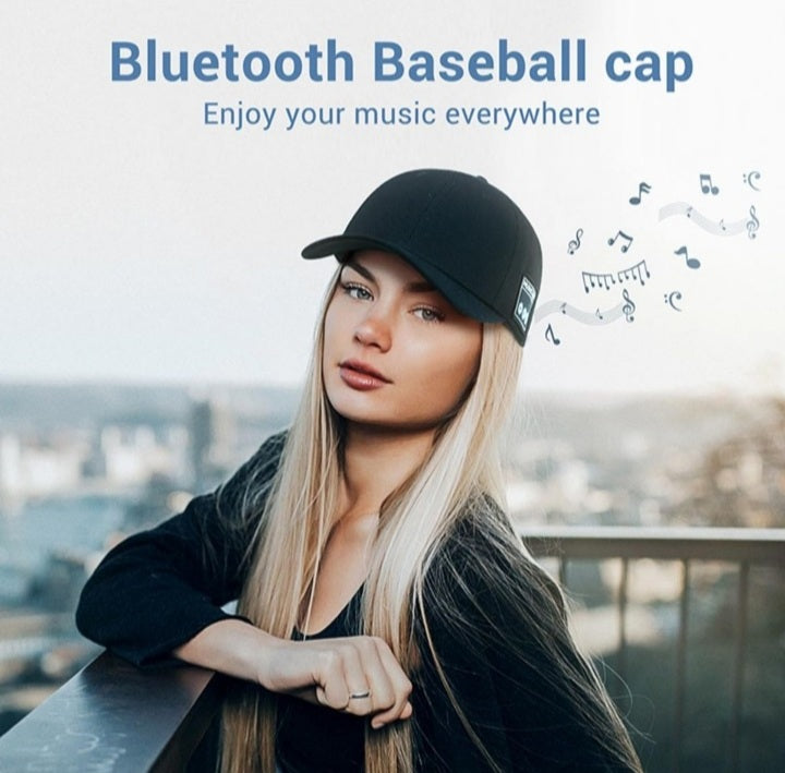 Bluetooth Headset Cap, Speaker Hat, Head Circumference 56-60cm,Hip Hop Hat